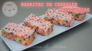 Barritas de Cereales y Malvaviscos [upl. by Skyla]