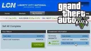 GTA 5  How to Make Money Using The Stock Market Guide GTA V [upl. by Hgiellek]