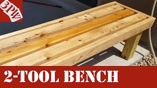 Two Power Tool Backyard Bench [upl. by Meredithe]