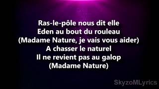 Aldebert  Madame Nature ParolesLyrics [upl. by Nayt]