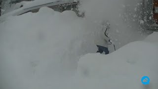 Very heavy snowfall in Japan [upl. by Shyamal684]