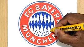 How to Draw the FC Bayern München Logo [upl. by Aicnom]