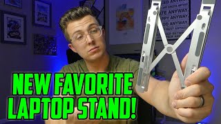 Mosonth Aluminum Laptop Stand Review [upl. by Fabri]