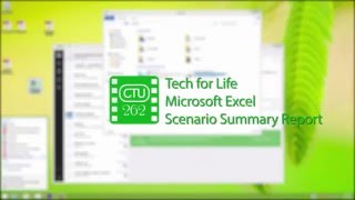 Microsoft Excel  Creating a Scenario Summary Report [upl. by Scornik]