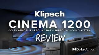 Klipsch Cinema 1200  Dolby Atmos 514 Sound Bar  Surround Sound System [upl. by Avie72]