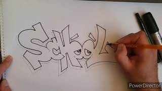 How to Draw Graffiti Lettering [upl. by Janos943]