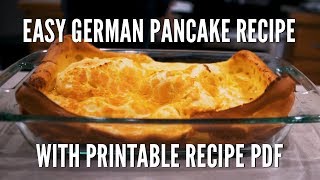 Our Favorite Easy German Pancake Recipe [upl. by Ahsitnauq]