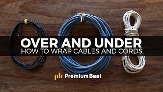 How to Wrap Cables and Cords  PremiumBeatcom [upl. by Zerat]