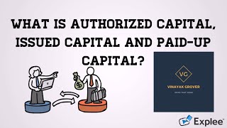 What is Authorized Capital Issued Capital and PaidUp Capital  Explained [upl. by Reinaldos]