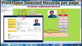 Microsoft Access print selected records  display single record per page [upl. by Sivam163]