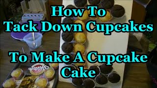 How To quotTack Downquot Cupcakes on a Cake Board to Make Them Stay [upl. by Orpah]