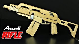 How To Make A Fully Automatic Cardboard Assault Rifle that SH00TS [upl. by Henricks]