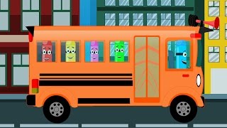 Wheels On The Bus Crayons  Crayons Color Song  Learn Colors [upl. by Razaile]