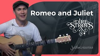 How to play Romeo and Juliet on guitar  Dire Straits  Mark Knopfler [upl. by Flore]