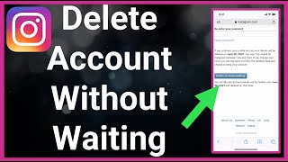 How To Delete Instagram Account Without Waiting 30 Days [upl. by Croteau]