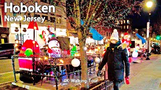 Places to Eat in Hoboken  NJ  4K Walking Tour [upl. by Orian]