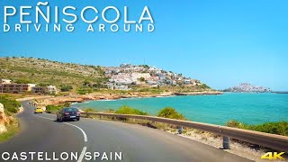 Tiny Tour  Peñíscola Spain  Driving in the Mediterranean coastal city 2020 July [upl. by Dulcinea666]