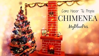 Como decorar para navidad  como hacer una chimenea  MyBluePas [upl. by Eloken]