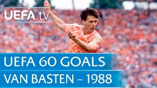 Marco van Basten v Soviet Union 1988 60 Great UEFA Goals [upl. by Rosol574]