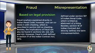 What is Difference Between Fraud amp Misrepresentation [upl. by Naenej850]