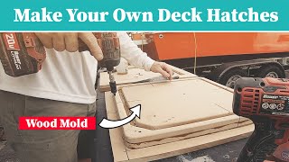 Making a new FIBERGLASS HATCH from a MOLD [upl. by Lydell]