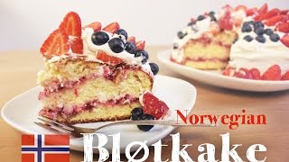 Bløtkake recipe  Norwegian cake [upl. by Lulu]