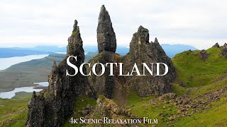 Scotland 4K  Scenic Relaxation Film With Calming Music [upl. by Cherey]