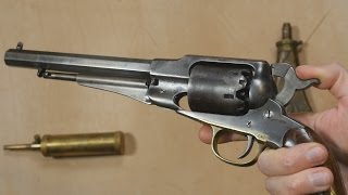 An antique percussion revolver and how it works [upl. by Arteid]