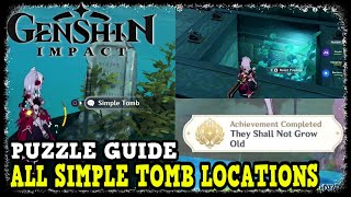 Yashiori Island All Simple Tomb Locations amp Puzzle Guide in Genshin Impact They Shall Not Grow Old [upl. by Arliene]