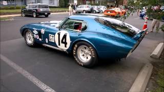 Ford GT40 and Shelby Daytona Coupe startup [upl. by Weisbart729]