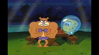 Spongebob Squarepants  Sandy Cheeks Muscle scene With Slow Motion [upl. by Hester191]