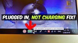 LAPTOP PLUGGED IN NOT CHARGING FIX [upl. by Roarke25]