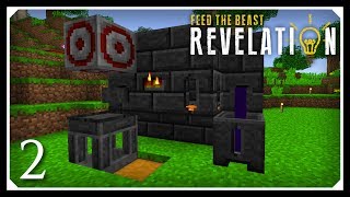 How To Play FTB Revelation  Ore Doubling amp Tinkers Smeltery  E02 Modded Minecraft For Beginners [upl. by Aleahcim]