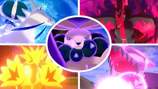 Pokémon Sword amp Shield Crown Tundra  All Legendary Pokémon Signature Moves [upl. by Emse546]