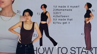 HOW TO START SEWING YOUR OWN CLOTHES Beginner Guide [upl. by Erl]