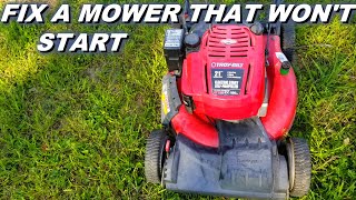 Fixing a Troybilt mower that wont start [upl. by Leipzig]