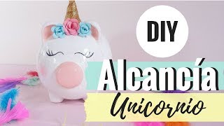 DIY Alcancía Unicornio  Con un Trozo de Papel [upl. by Zerdna665]