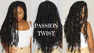 NEW PASSION TWIST  Crochet And Rubber Band Method  Freetress Water Wave [upl. by Nylcsoj]