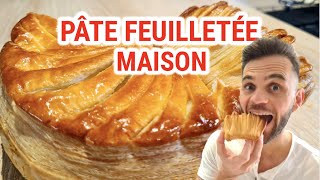 Pâte feuilletée maison  Une recette de feuilletage facile à la maison [upl. by Nalyak]