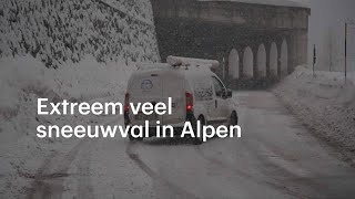 Hevige sneeuwval zorgt voor chaos in Alpen  RTL NIEUWS [upl. by Thun]