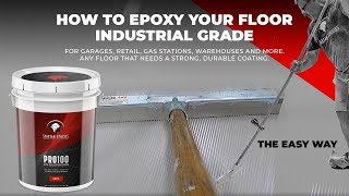 HOW TO APPLY INDUSTRIAL GRADE EPOXY [upl. by Roath]