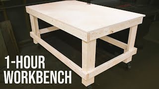 The 1Hour Workbench  Outfeed Table  Woodworking DIY [upl. by Cornie]