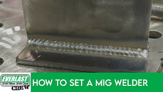 MIG Settings for any Thickness [upl. by Atsyrk]