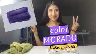 Cómo hacer color MORADO Super facil [upl. by Charmion954]