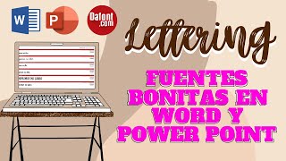 Como hacer Lettering en Word y en Power Point  Yalithza [upl. by Glenda917]