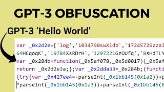 Obfuscating Python Code with GPT3 [upl. by Otokam306]