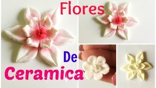 Flores de Cerámica en Frío 2 Ideas Fáciles [upl. by Malvie]