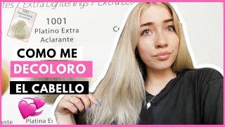 COMO DECOLORAR EL CABELLO EN CASA  Rubio ceniza [upl. by Siloa]