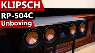 Klipsch RP504C Reference Premiere Center Channel  Unboxing and Overview [upl. by Lilac933]