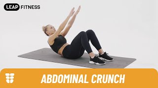 How to Do ABDOMINAL CRUNCHES [upl. by Leikeze]